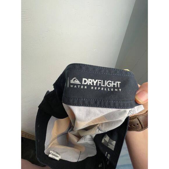 Quiksilver Swim Trunks Men’s Size 29 Yellow Navy Stripe Board Shorts Surfwear - Picture 4 of 12